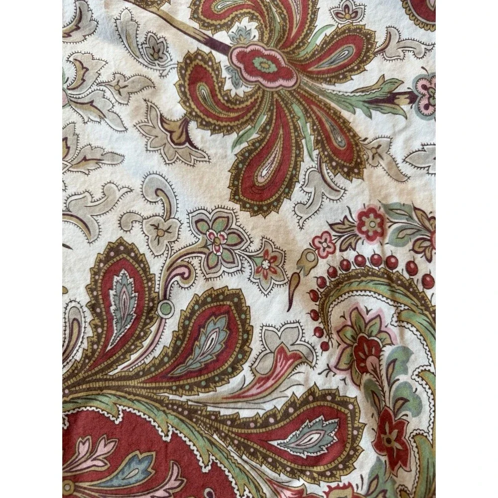 Pottery Barn Charlie Paisley Organic Cotton King Duvet Cover